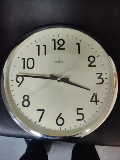 Acctim Atomik Wall Clock Non-Ticking 30 cm