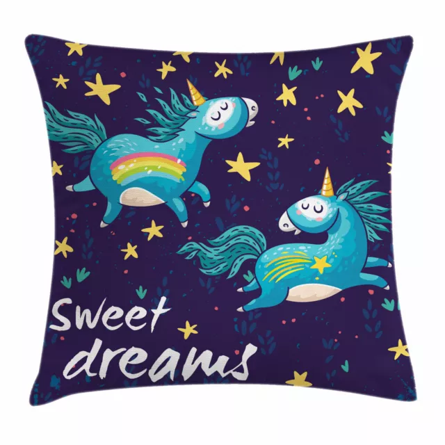 En disant Housse de Coussin Unicorn Night Sky