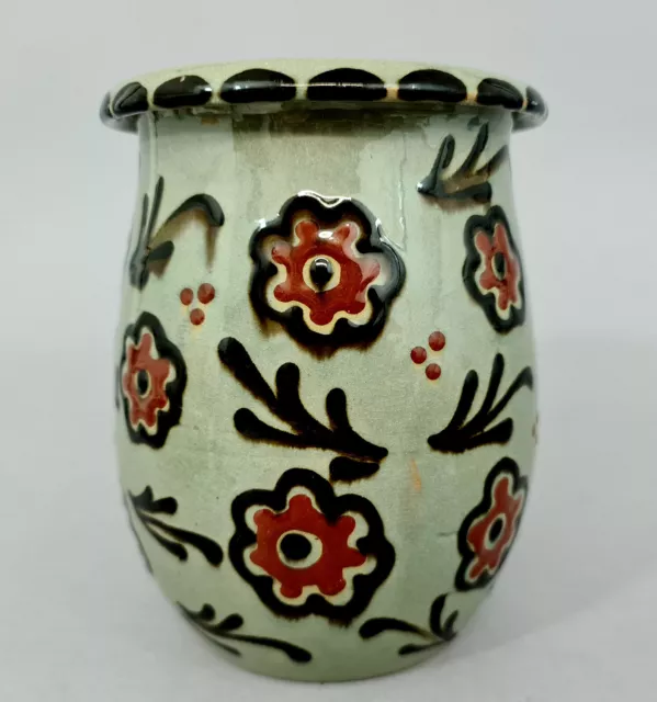 (A0906) Jugendstil Vase, Majolika-Manufaktur Karlsruhe, Kusche Alfred, um 1910