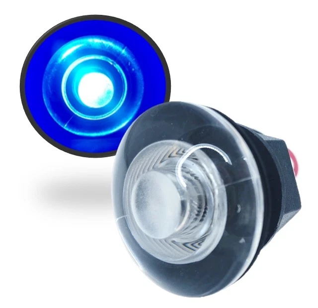 Blue Boat Led MARINE BOAT LED Round Blue Courtesy Light Lamp Livewell OEM Waterproof ...