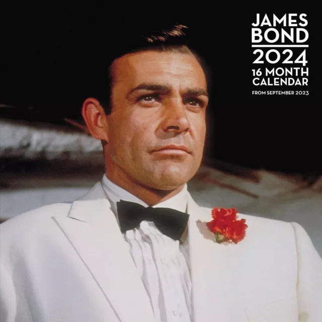 James Bond Calendar 2024 - Month to a View Planner 30cm x 30cm - Official Mercha