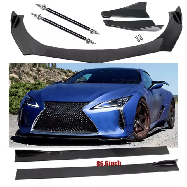 For Lexus SC300 SC400 Carbon Fiber Side Front &Rear Bumper Lip Splitter Spoiler