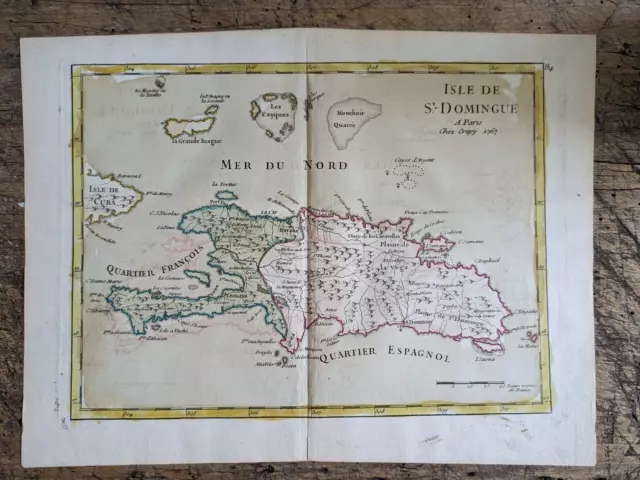 Alte Karte von Hispaniola - Paris - 1767