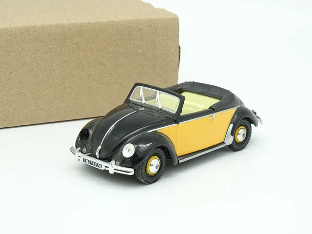 Norev 1/43 Volkswagen Hebmüller Cabriolet 1949 - Noir/beige - Métal - 840014