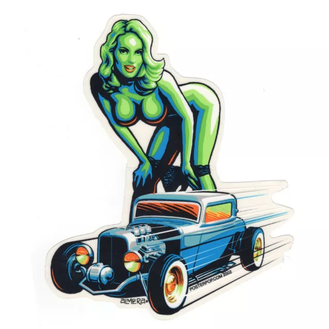 Marco Almera Aufkleber - Hot Rod Girl