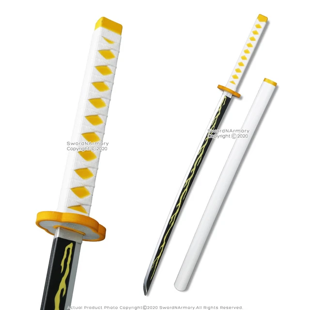 Zenitsu 41" Foam Cosplay Anime Demon Sword Scabbard Costumes Halloween