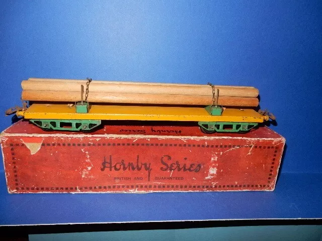 Hornby O Gauge Wood Bogie wagon Boxed
