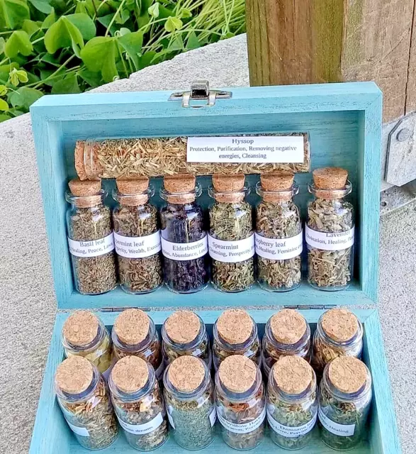 Apothecary Kit, Witchcraft Herbal Set, Herb Starter Kit, 15 Bags, Organic  Herbs