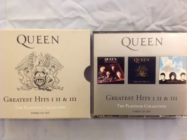 Queen - Greatest Hits I Ii & Iii Cd - The Platinum Collection - 3 Disc Set - Vgc