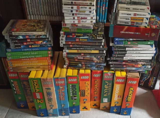 Giant Lot Lotto Giochi Lego Ps2 Ps4 Ds Nintendo Big Box Pc