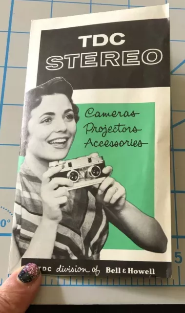 Vintage TDC STEREO COLORIST CAMERA Advertising Pamphlet BELL & Howell