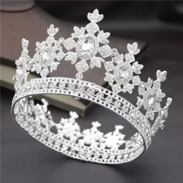 Fashion Royal King Queen Bridal Tiara Princess Crown Prom Party Wedding Jewelry