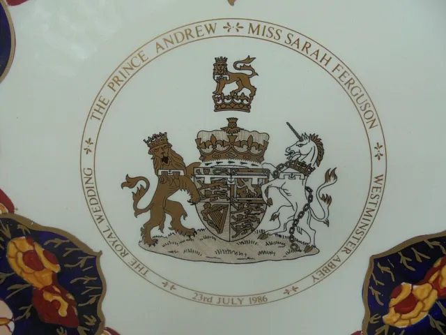MASON'S Royal Wedding Decorative Plate Prince Andrew And Sarah Ferguson 1986 2