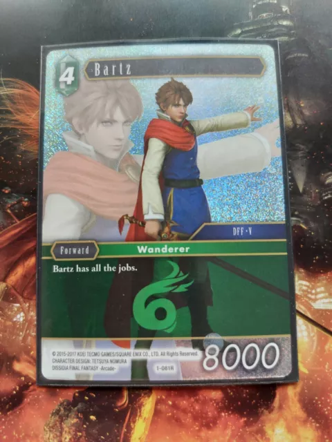Final Fantasy BARTZ card (foil card) 2018 World Champion