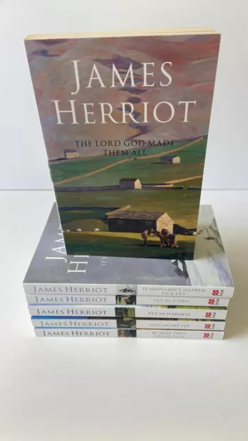 James Herriot Book Bundle :All Creatures Great and Small x6  Paperback *B2