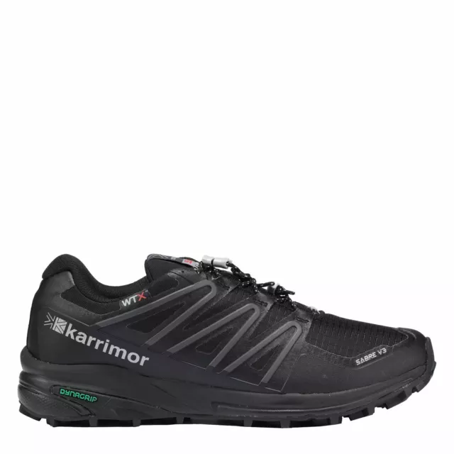 Karrimor Sabre 3 WTX Trail Running Shoes Mens Gents Laces Fastened Padded Ankle