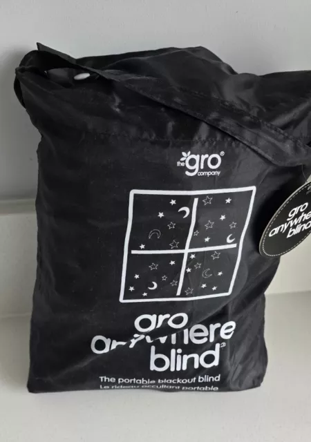 Gro Anywhere Portable Blackout Blind 130cm x 198cm Travel Blind Large blind