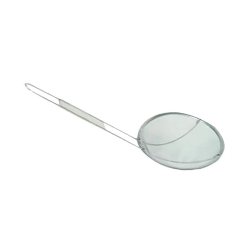 Thunder Group 5-1/2" Diameter Round Fine Wire Mesh Stainless Steel Skimmer