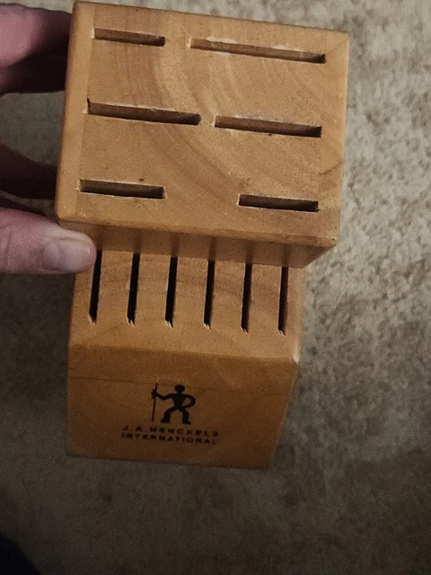 Soporte para cuchillo de bloque de madera 12 ranuras almacenamiento cocina B936