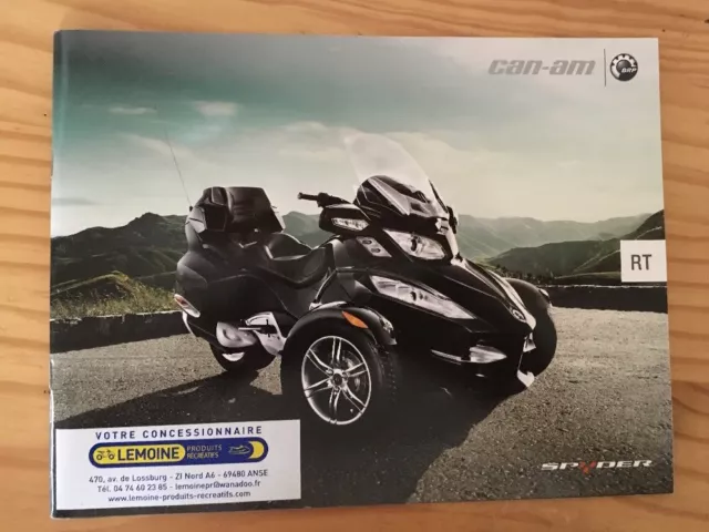 Can-Am RS RT Canam Spyder catalogue publicité moto brochure prospectus 2