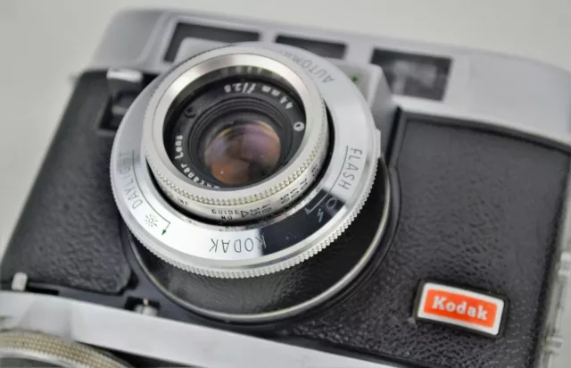 Vintage Rangefinder Camera KODAK MOTORMATIC 35 ART DECO ~ nice glass ~
