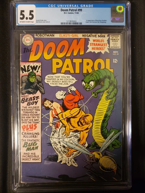 Doom Patrol #99 (1965) CGC 5.5, 1st app of Beast Boy (Garfield Logan/Changeling)