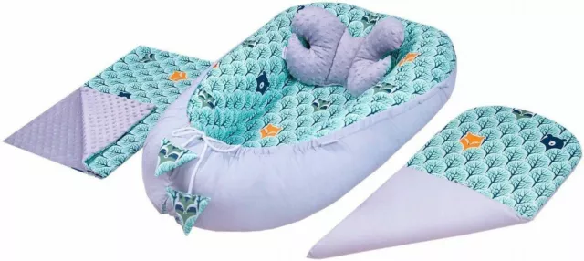 Large Baby Set Cocoon Butterfly Blanket Infant Nest  Fox In The Forest