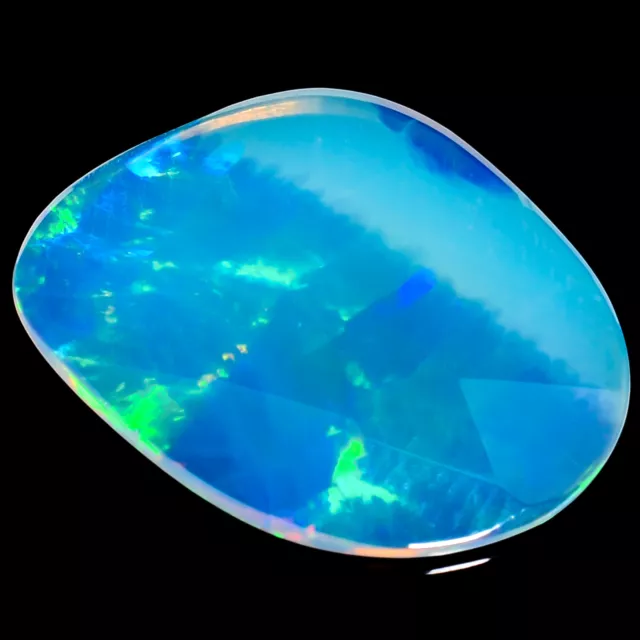 Natural Ethiopian Opal Faceted Rose Cut Gemstone 2.25 Ct. 17X13X1 mm EE-42800