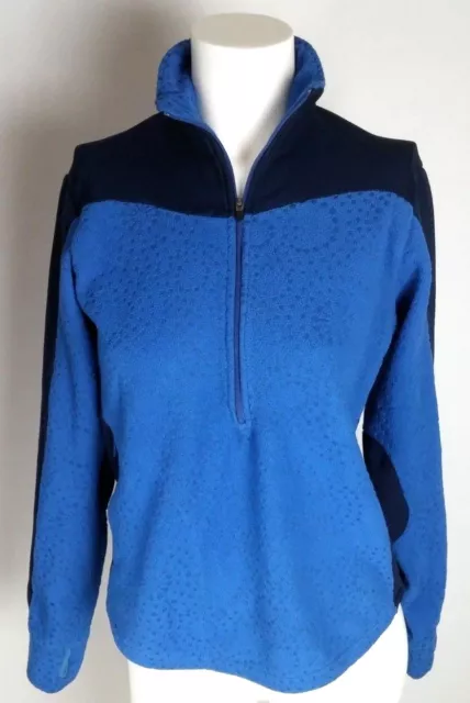 PATAGONIA WOMEN'S POLY Fleece Small Blue Pullover Long Sleeve Half ...