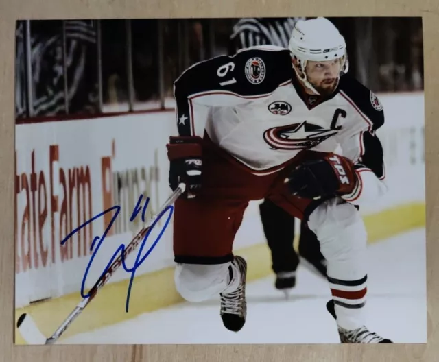 Rick Nash SIGNED Columbus Blue Jackets 8X10 Photo NHL Autograph +COA