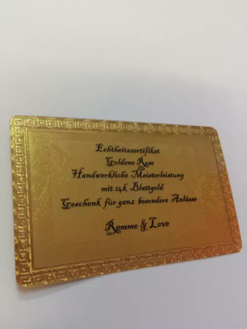 ROT Vergoldete Goldene Gold Ewige Rose + GRAVUR Valentinstag Geburtstag Geschenk 3