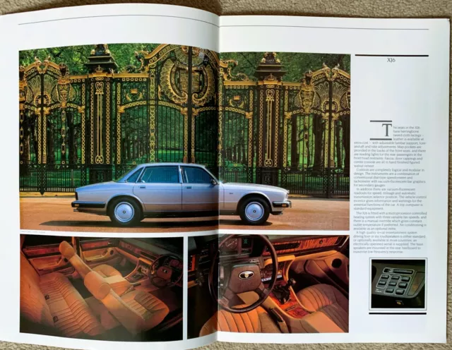 Brochure gamma Jaguar XJ (XJ40) e XJ-S 1988 - Daimler Double Six, XJ6, XJS V12 2