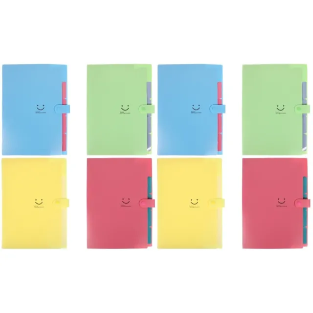 8 Pcs Organ Clip File Package Folders for Binders Expandable Multi-layer