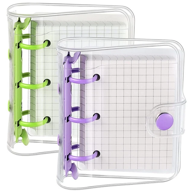 2 Sets Klar 3 Buch HüLlen mit Binder Inner Papier TüTe Klar Weich PVC iz G8I5