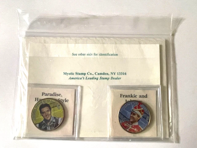 2 E Presley Movie Coin Collection Colorized Half $ Paradise Hawaii/ Frankie John