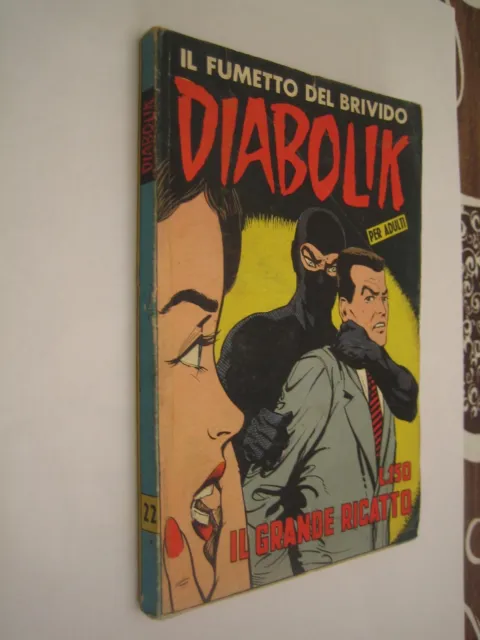 Diabolik Originale Prima Serie N. 22 - Diff. Sodip  10-10-1964  - Ottimo
