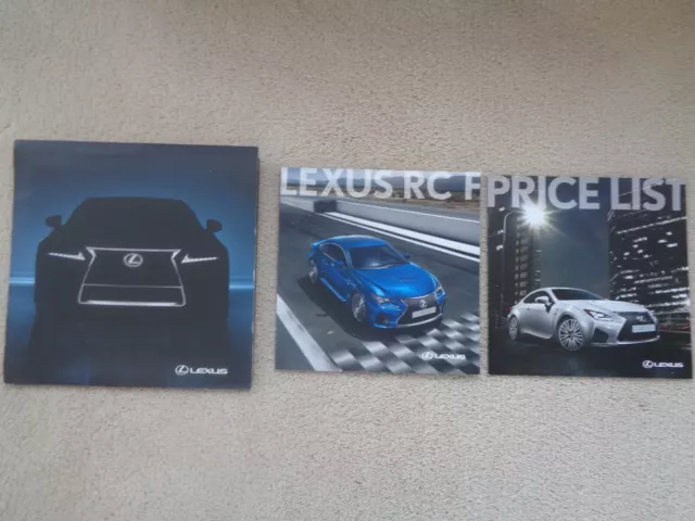 Lexus RCF - Brochure Pack - 2014 - Mint