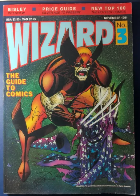 WIZARD THE COMIC MAGAZINE #3 Wolverine Cover