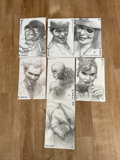 ricardo federici 1:25 sketch Comic variant lot Batman Joker Legends Dark Knight
