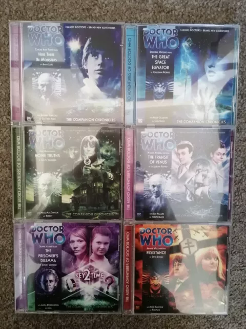Doctor Who Companion Chronicles: 3.1, 3.2, 3.5, 3.7, 3.8 and 3.9.  1st, 2nd, 7th