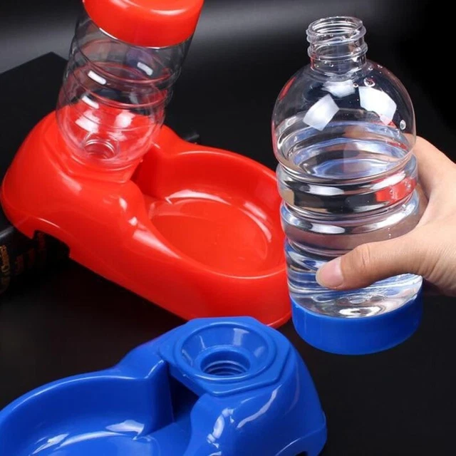 Mascota dispensador de agua soporte estación de alimentación 500 ml pociones bebedor botella