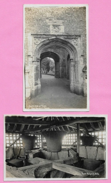 [2138] Suffolk Two R/P Postcards Of East Bergholt Church