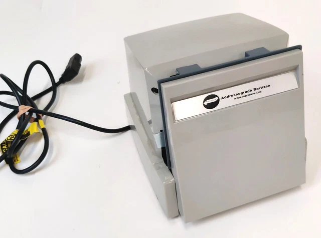 Addressograph Bartizan 840 Electric Credit Card Imprinter, CR80 & CR50 cards