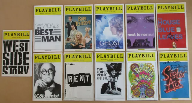 Choose Pick Playbill Program Wide Variety of Shows Ticket Stub Signed Autograph