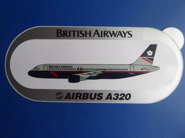 Autocollant Sticker Aufkleber Airbus A320 British Airways