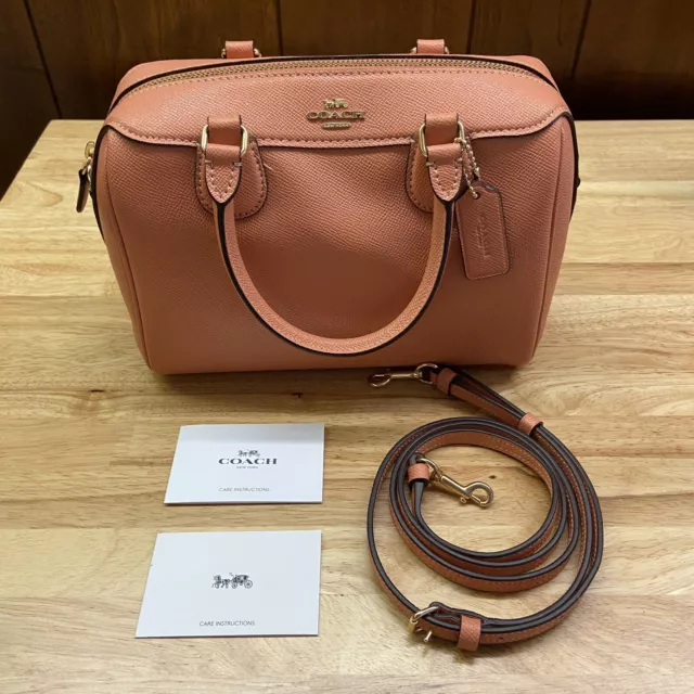 Authenticated Used Coach Bag Beige Pink Signature F32203 PVC
