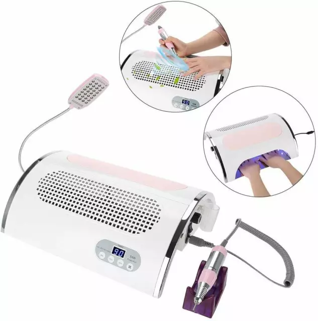 Multifonctions Aspirateur Fraiseuse Lampada Manucure Pédicure Ongles Beauté Cir