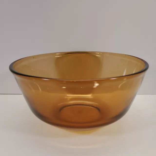 Anchor Hocking Amber Glass Mixing Bowl Glass #457 Oven Proof USA NOS VTG