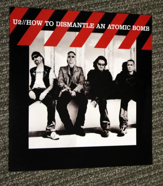 U2 "How to Dismantle an Atomic Bomb" RARE 2-SIDED 12” x 12” PROMO Flat Poster