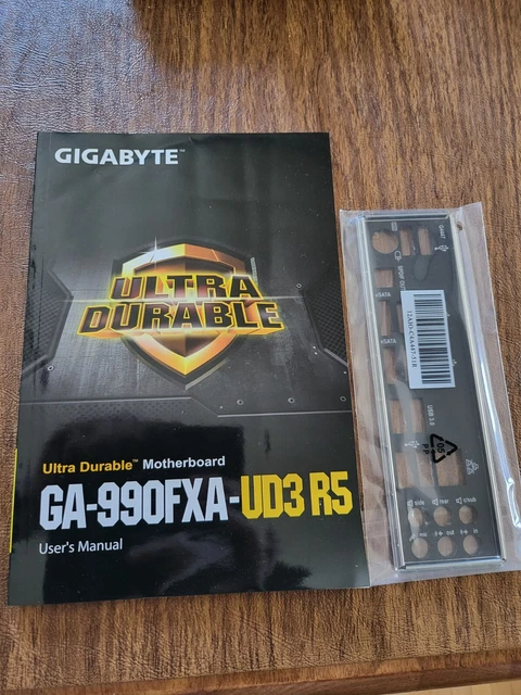 I/O Shield for Gigabyte GA-990FXA-UD3 R5 Motherboard - Brand New